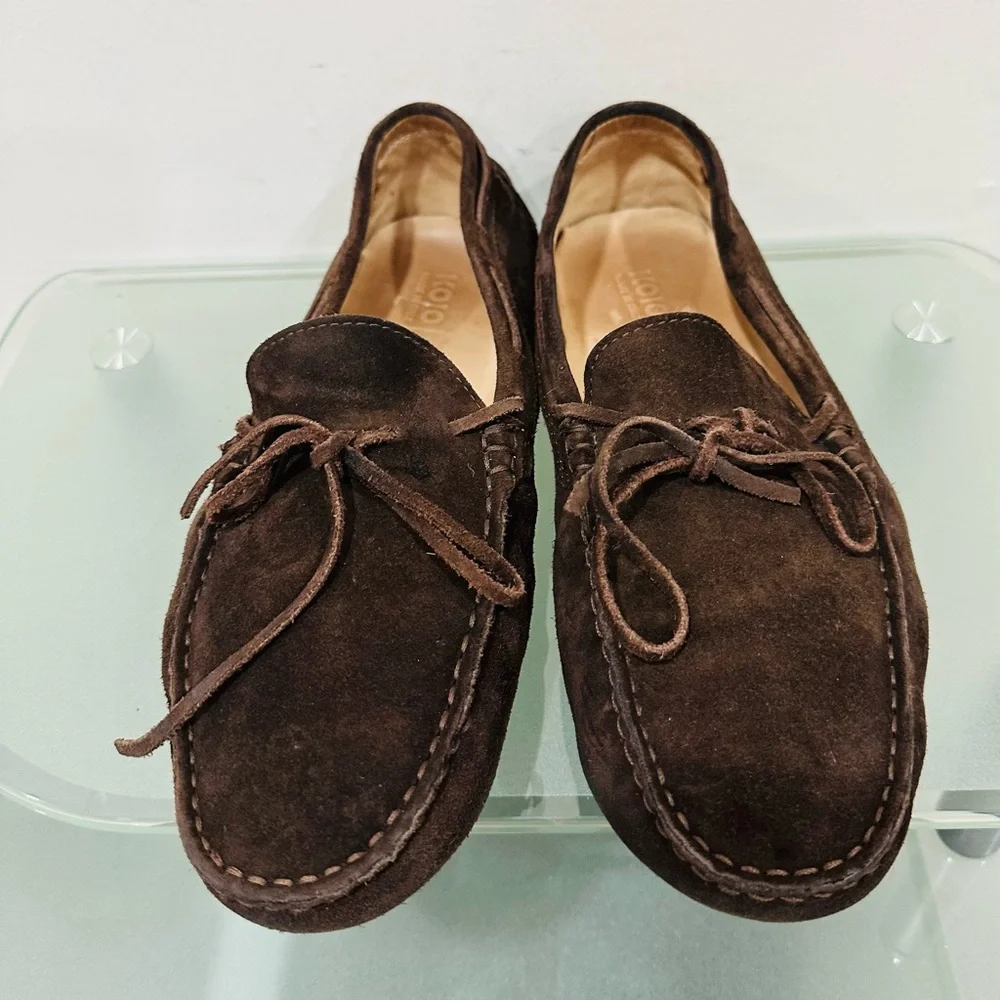Koio Maranello in Brown ‎ Suede Shoes loafers Mens Size 10 M